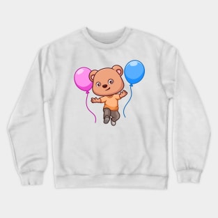 Birthday Bear Cute Cartoon Crewneck Sweatshirt